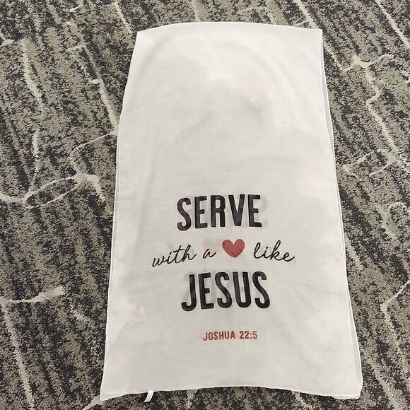 Serve With A Heart Like Jesus Joshua 22:5 Scarf - Picture 3 of 6